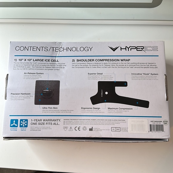 Hype ice ice compression device for left shoulder  used only once mint condition - Picture 2 of 2